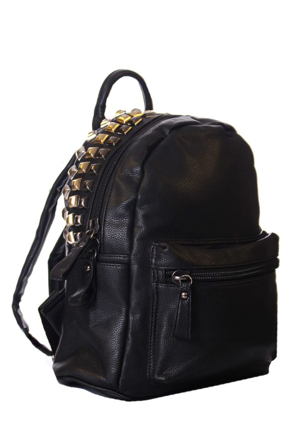 Studs Backpack Black – shoparchief, foto 1