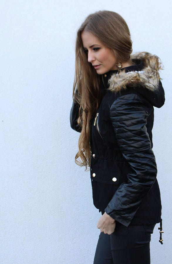 Parka Jas Zwart – shoparchief, foto 3