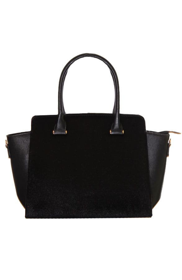 Faux Fur Bag Black – shoparchief, foto 1