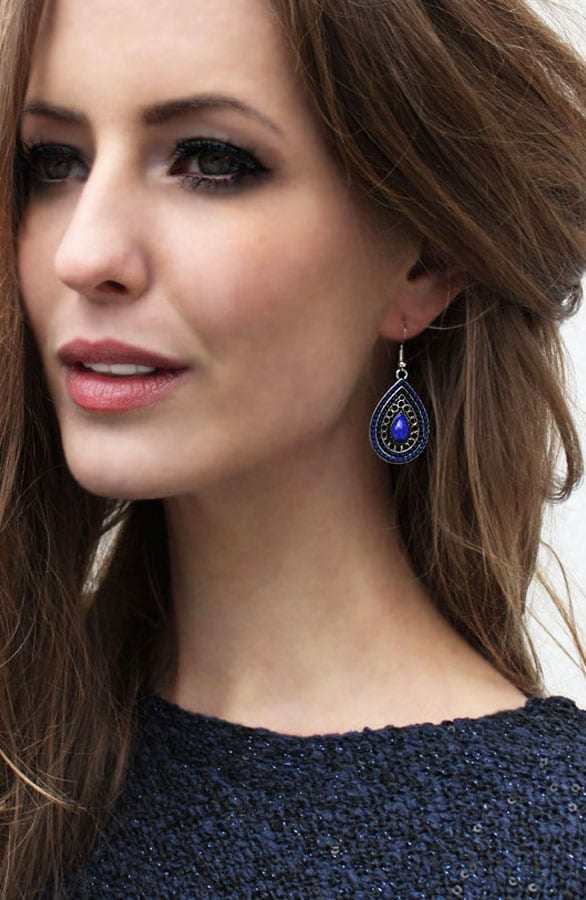 Paris Kobalt Oorbellen – shoparchief, foto 2