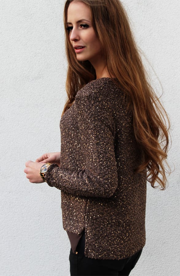 Sequin Sweater Bronze – shoparchief, foto 2