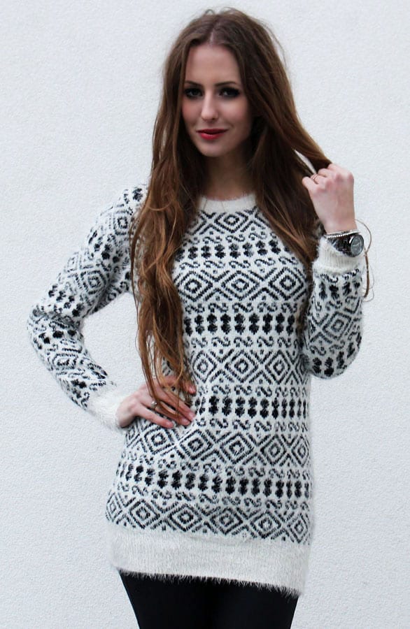 Fluffy Aztec Trui – shoparchief, foto 4
