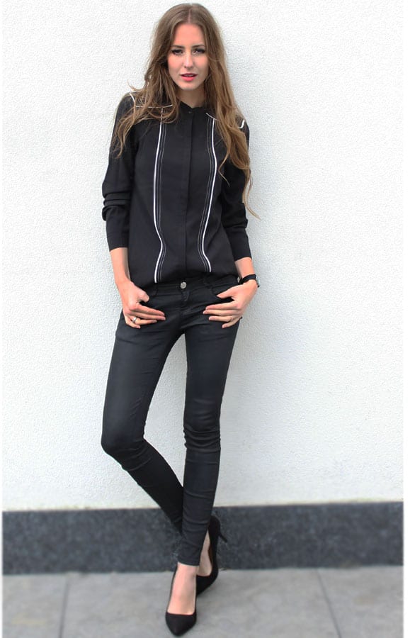 Black Waitress Blouse – shoparchief, foto 2