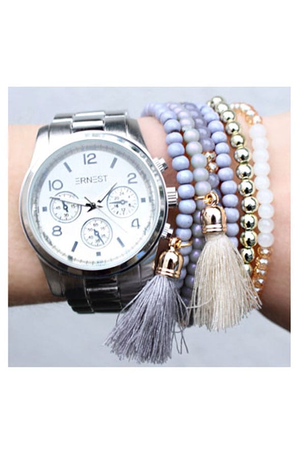 Grey Tassel Bracelet Set – shoparchief, foto 2