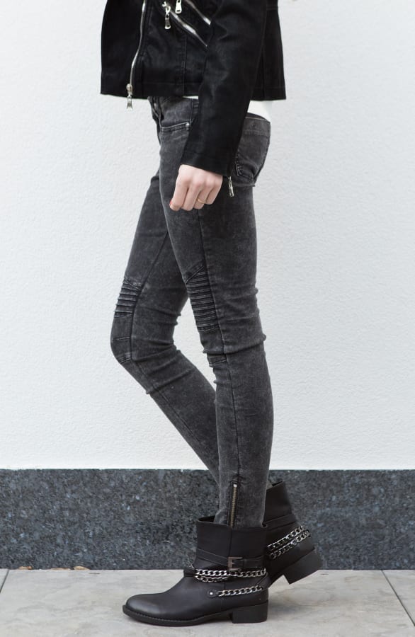 Raw Biker Jeans Black – shoparchief, foto 3