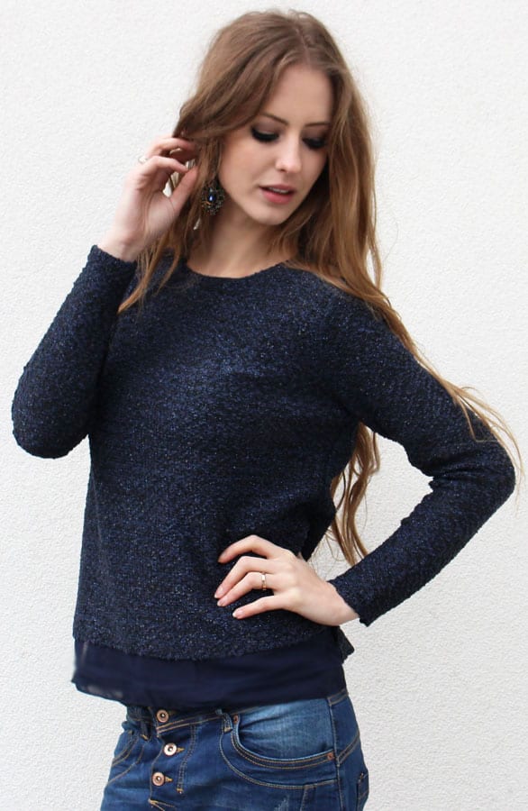 Sequin Sweater Blue – shoparchief, foto 2