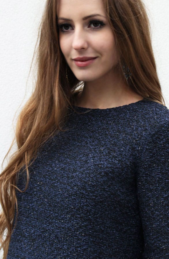 Sequin Sweater Blue – shoparchief, foto 3
