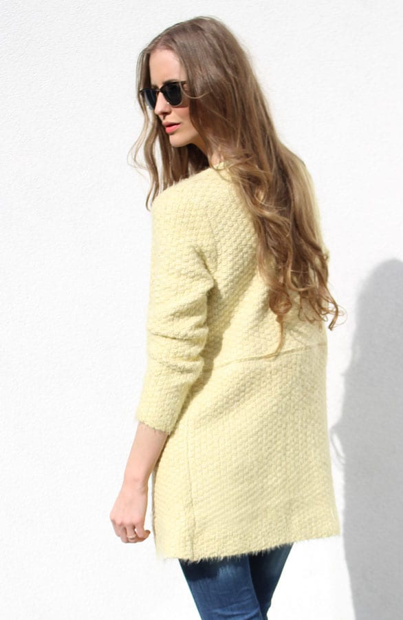 Divide Me Cardigan Yellow – shoparchief, foto 3
