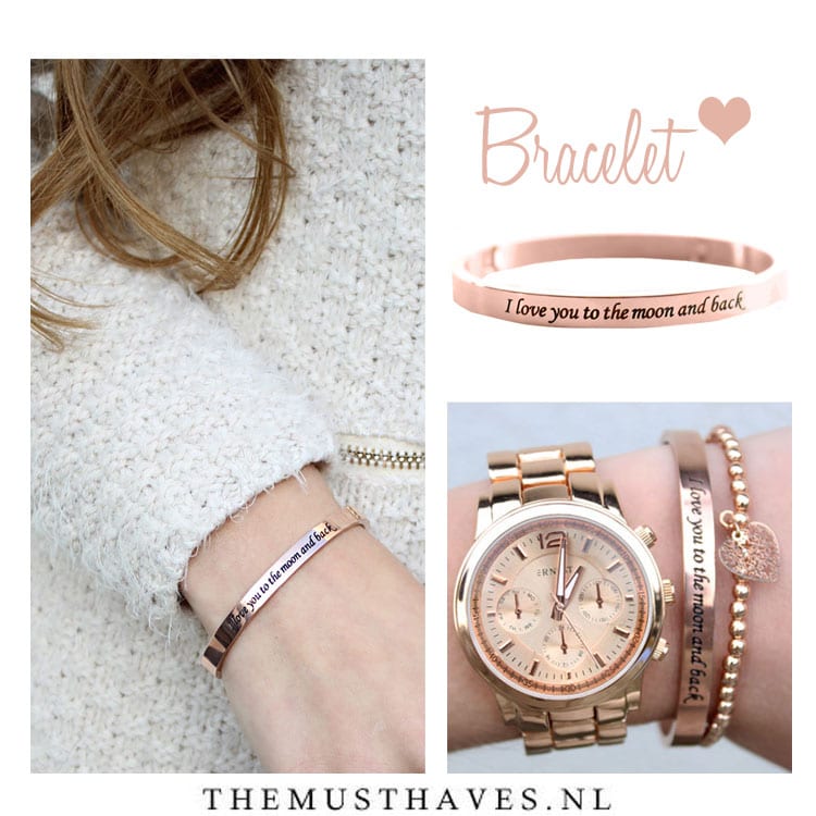 I love you to the moon and back armband