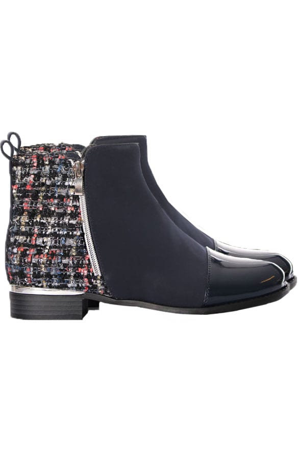 Musthave Tweed Boots Blue – shoparchief, foto 1