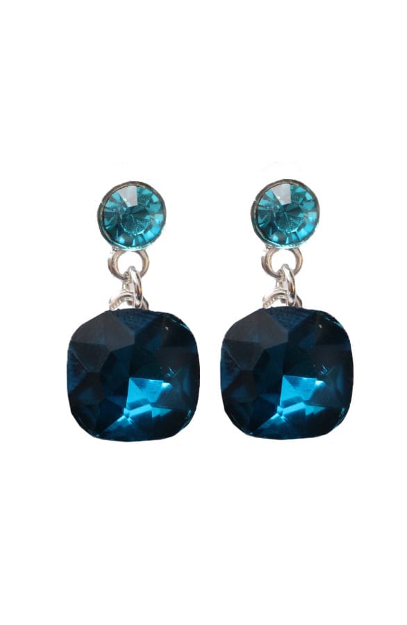 Turquoise Diamond Oorbellen – shoparchief, foto 1