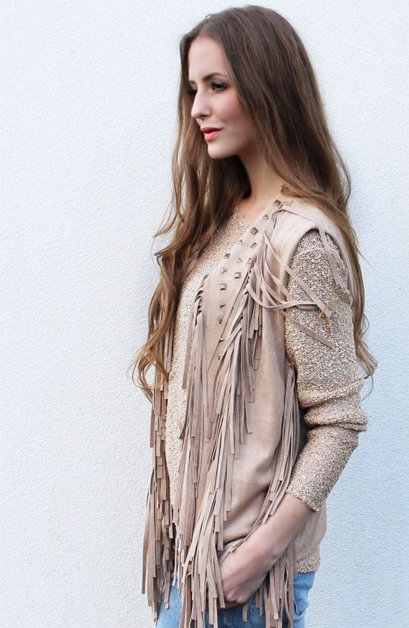 Sequin Sweater Gold – shoparchief, foto 4
