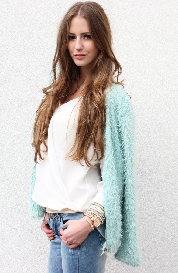 Furry Jacket Mint – shoparchief, foto 2