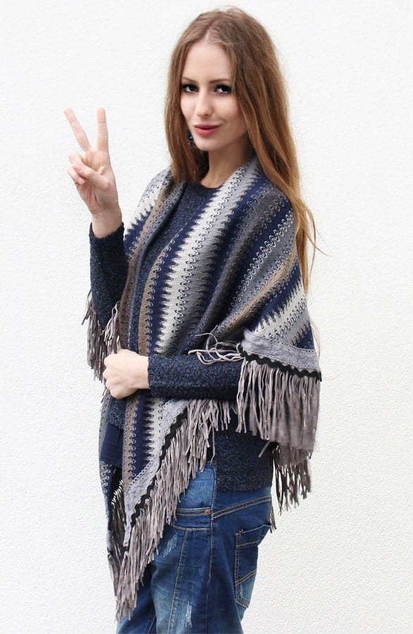 Wrap Me Fringe Blue – shoparchief, foto 4