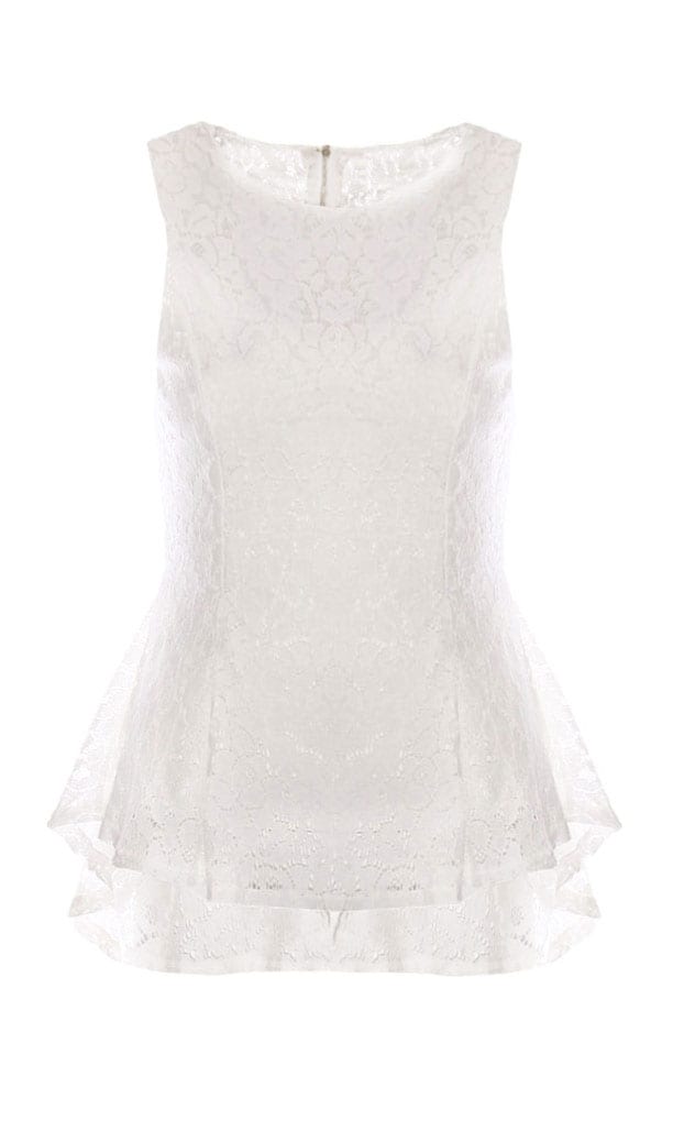 Lace Peplum Top – shoparchief, foto 1