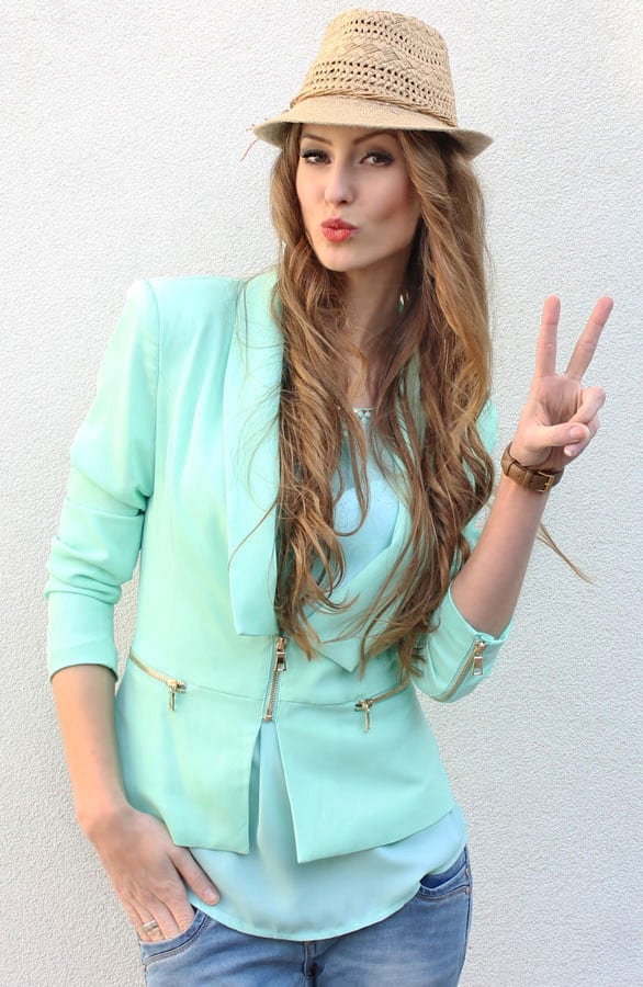 Zipped Blazer Mint – shoparchief, foto 2