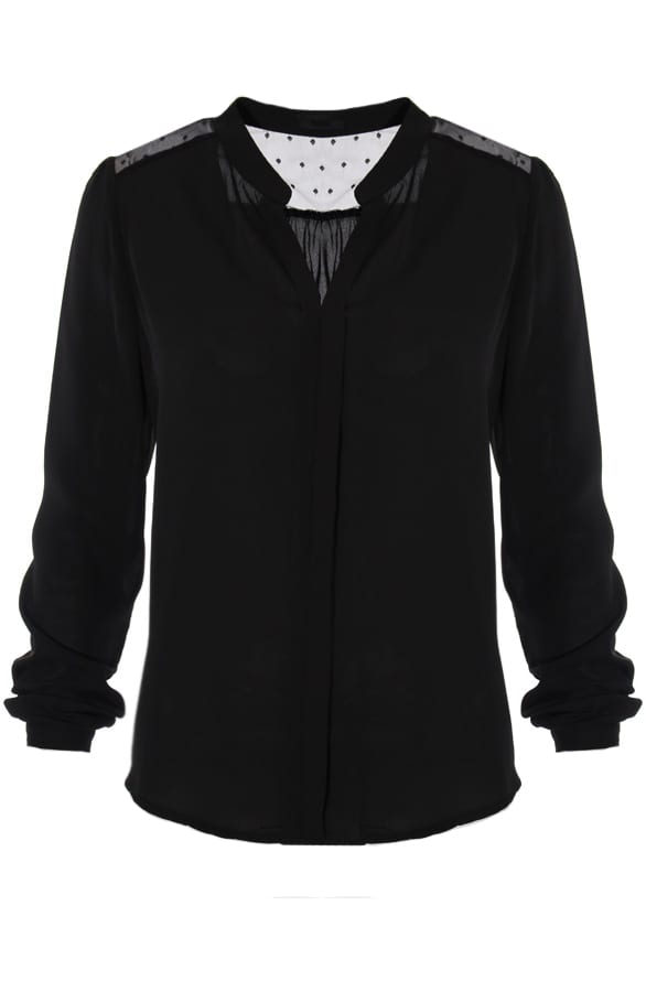 Rockabilly Blouse Black – shoparchief, foto 1