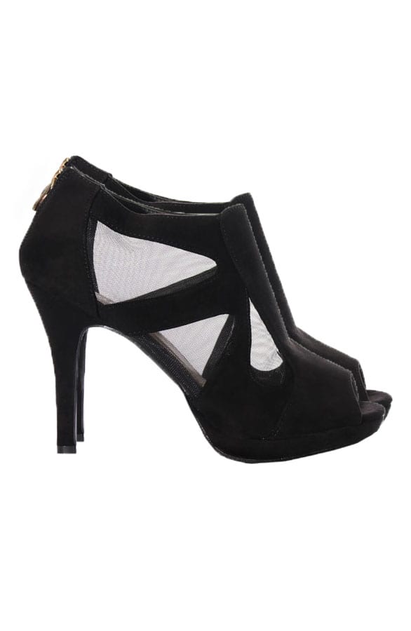 Suede Hakken Zwart – shoparchief, foto 1