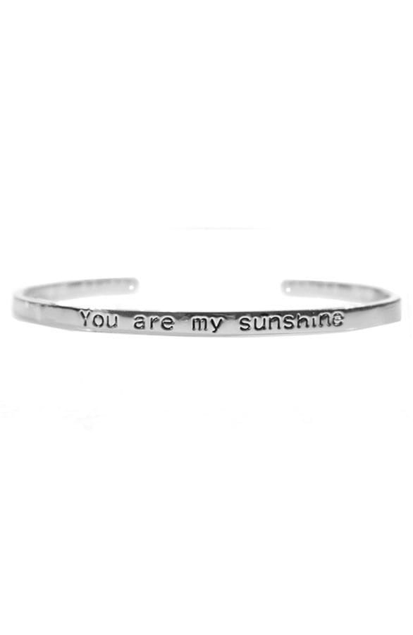 You Are My Sunshine Armband Zilver – shoparchief, foto 1