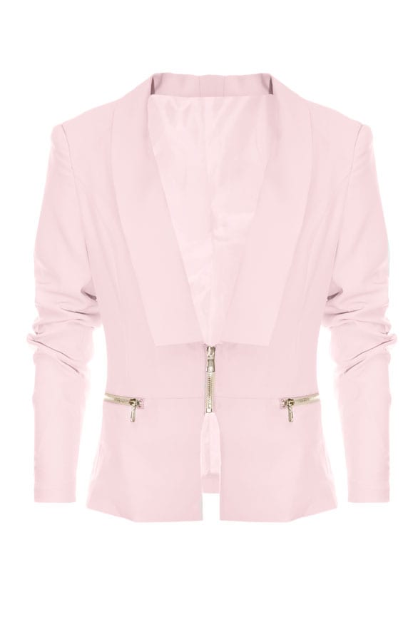 Zipped Blazer Zalm – shoparchief, foto 1