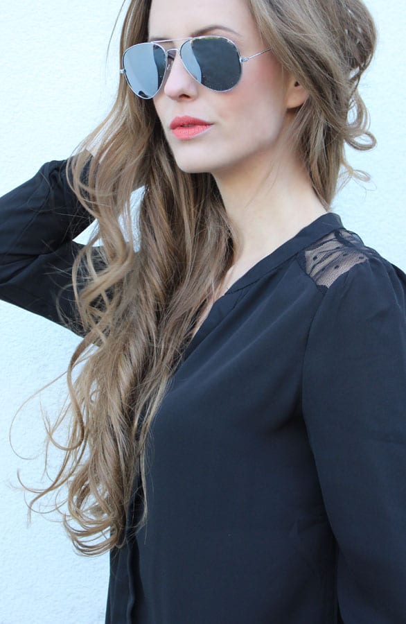 Rockabilly Blouse Black – shoparchief, foto 2