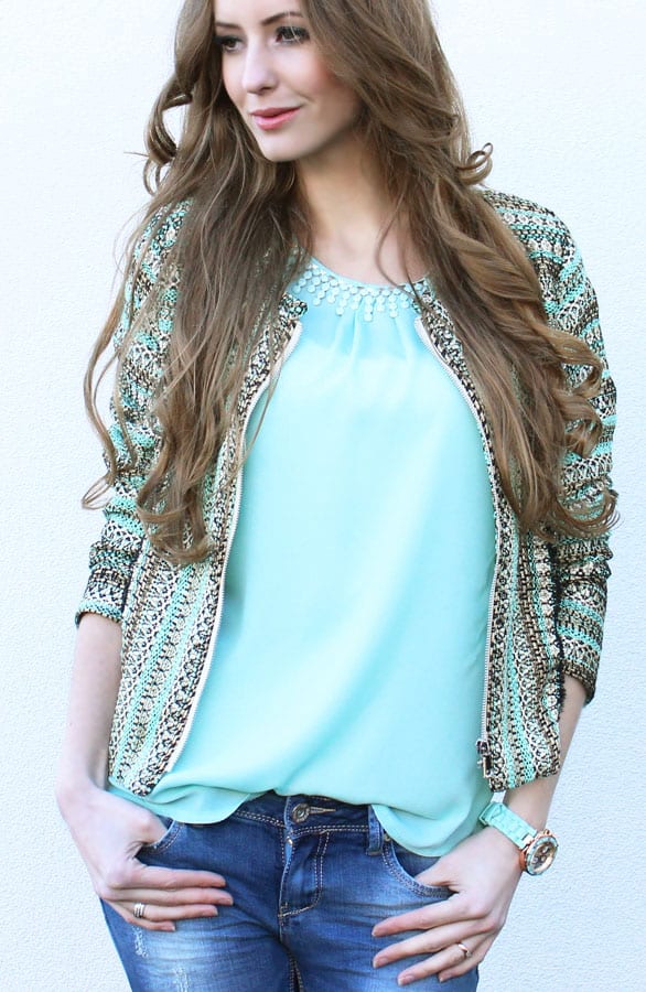 Golden Tweed Jacket – shoparchief, foto 3