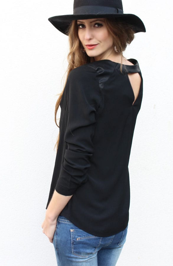 Coating Blouse Black – shoparchief, foto 2