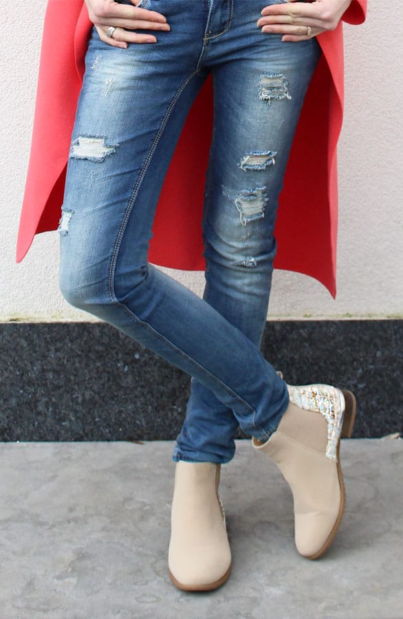 Musthave Tweed Boots Beige – shoparchief, foto 2