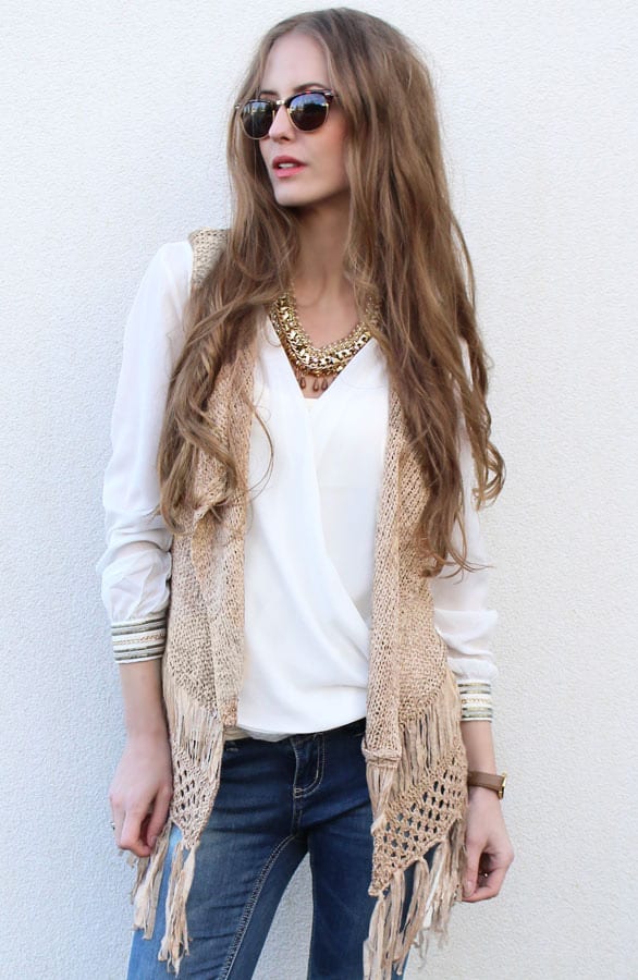 Franjes Gilet Pacha Beige – shoparchief, foto 4
