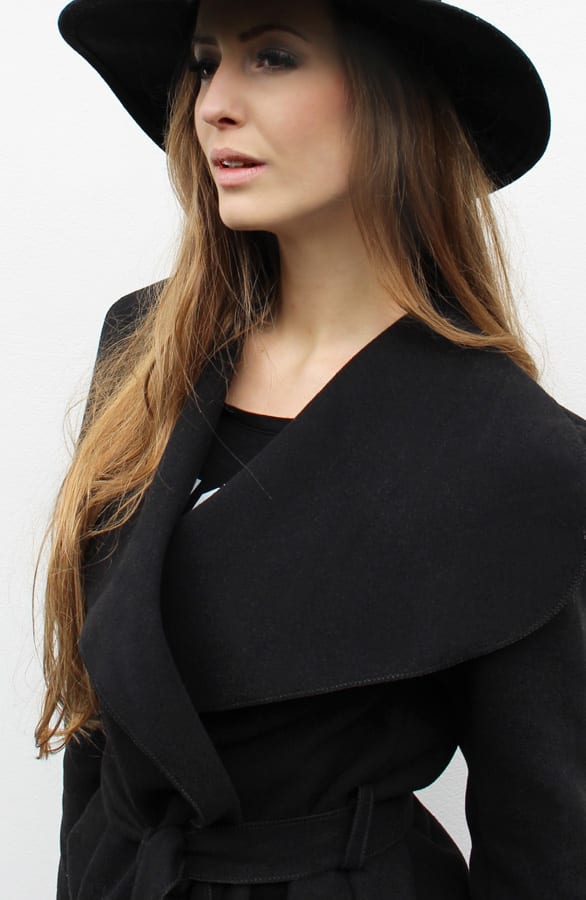 Short Dream Coat Black – shoparchief, foto 4