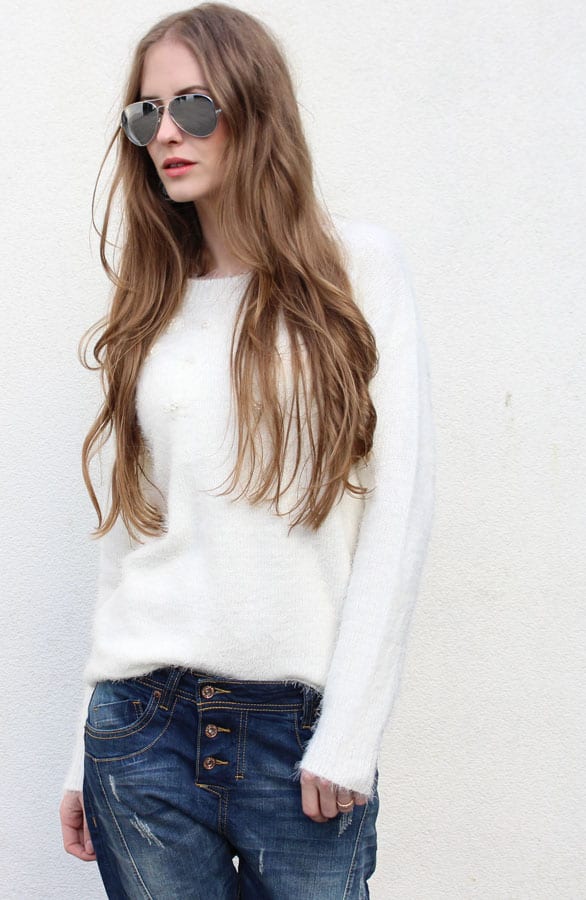Parel Sweater Creme – shoparchief, foto 2