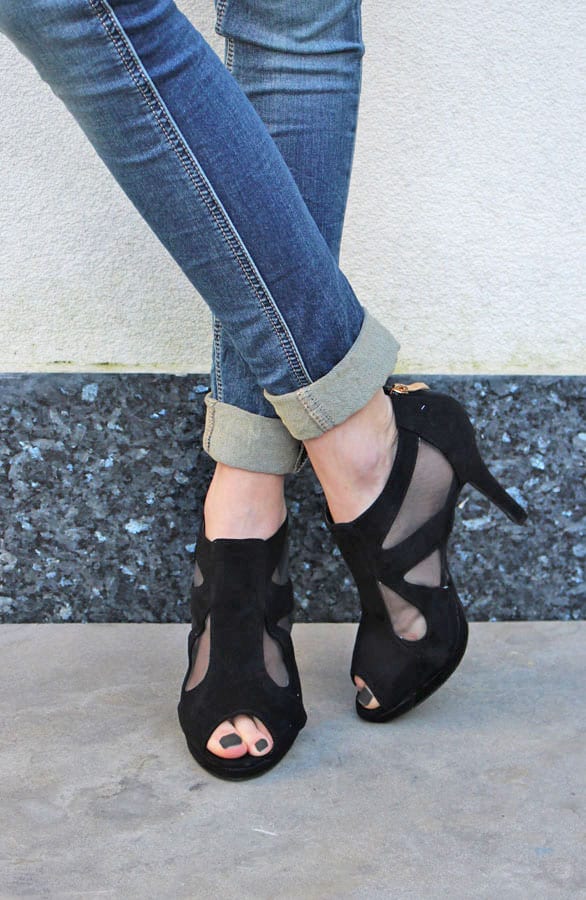 Suede Hakken Zwart – shoparchief, foto 3