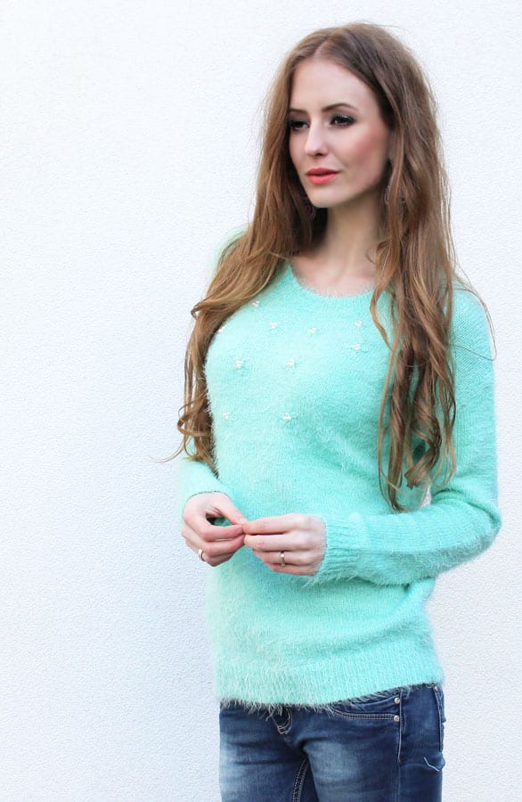 Parel Sweater Mint – shoparchief, foto 2