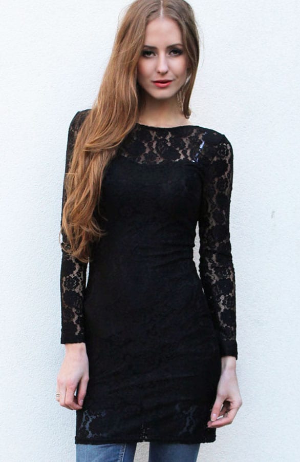 Lacy Black Dress – shoparchief, foto 4