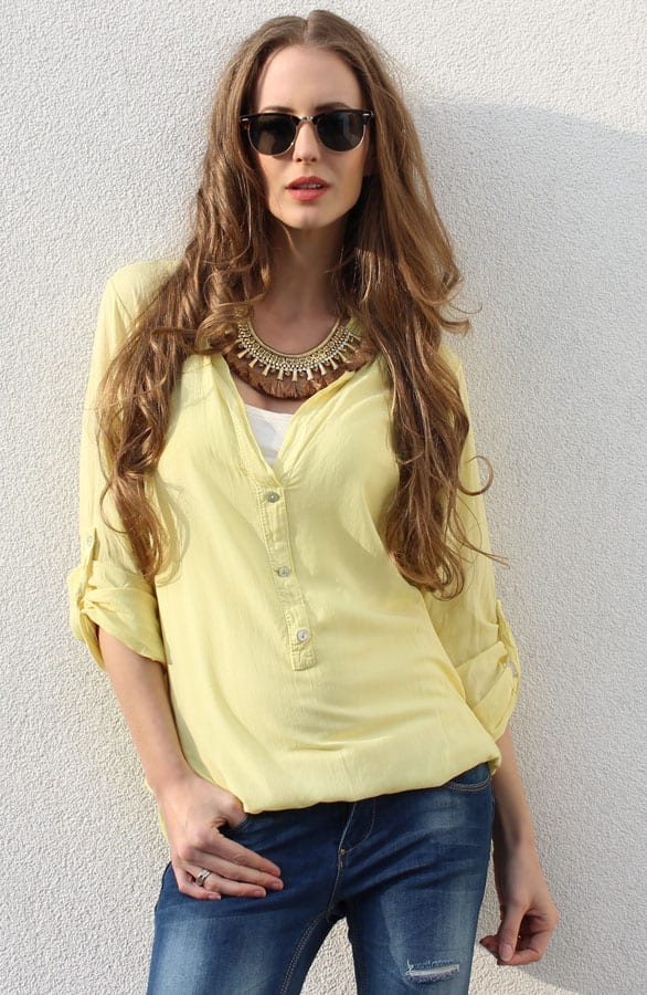 Ibiza Blouse Yellow – shoparchief, foto 2