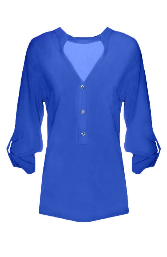 Ibiza Blouse Kobalt – shoparchief, foto 1