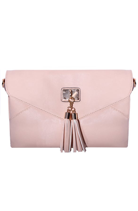 Tassel Clutch Zalm – shoparchief, foto 1