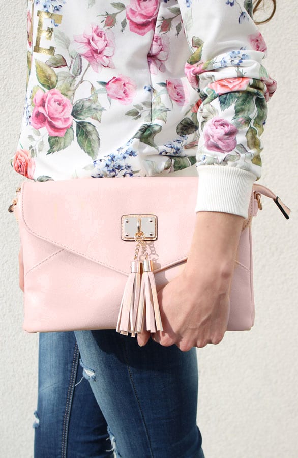 Tassel Clutch Zalm – shoparchief, foto 3