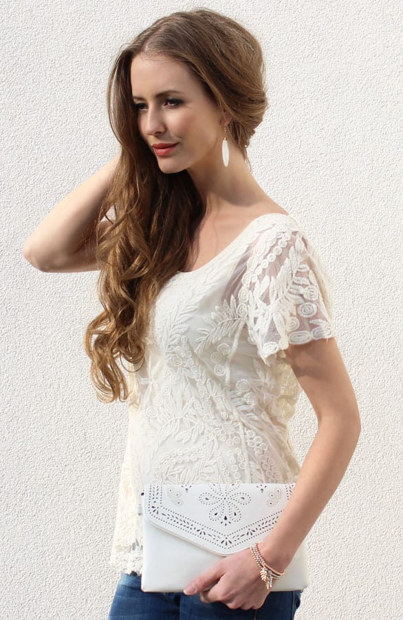 Ibiza Oorbellen White – shoparchief, foto 2