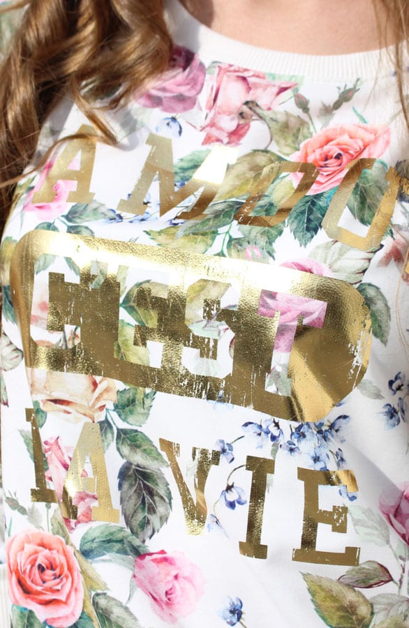 L' Amour Flowers Sweater – shoparchief, foto 3
