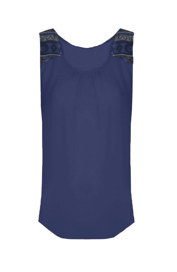 Aztec Top Navy Blue – shoparchief, foto 1