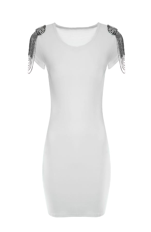 Beads All Over Tuniek White – shoparchief, foto 1