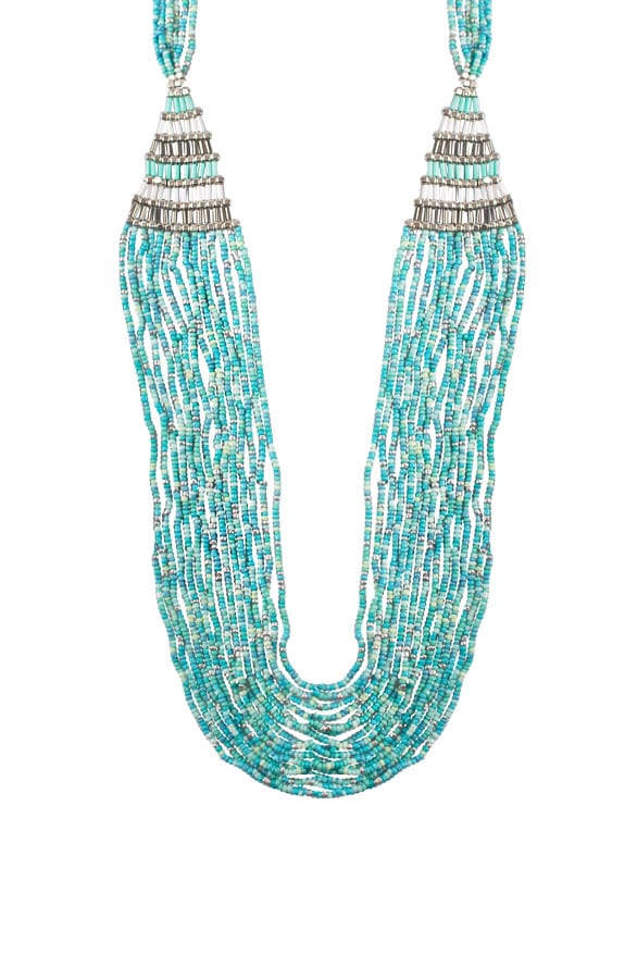 Boho Necklace Petrol – shoparchief, foto 1