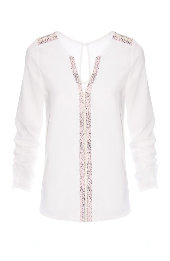 Luxury Salmon Blouse – shoparchief, foto 1