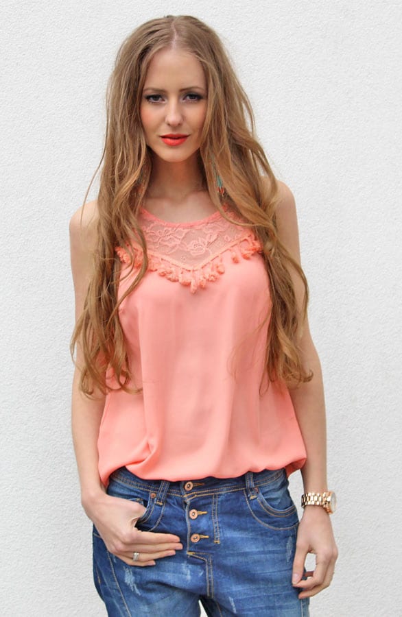 Funky Peach Top – shoparchief, foto 3