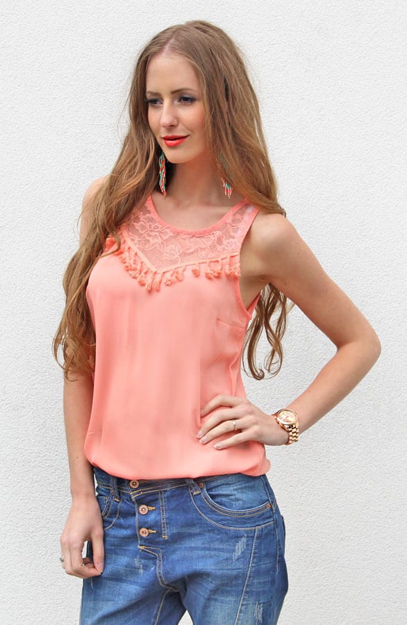 Funky Peach Top – shoparchief, foto 5