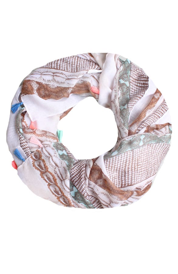 Cream Colorburst Sjaal – shoparchief, foto 1