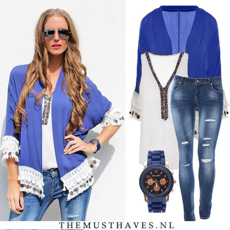 Kimono met franjes