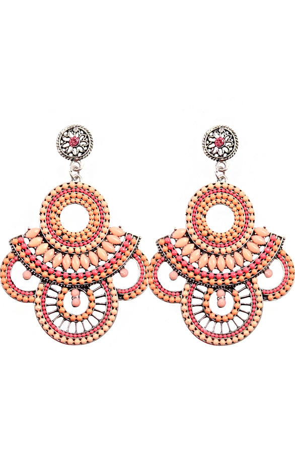 Luxury Peach Oorbellen – shoparchief, foto 1