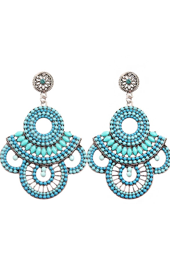 Luxury Turquoise Oorbellen – shoparchief, foto 1
